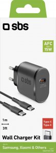 Ładowarka SBS Mobile 1x USB-C 3 A (TEKITTRTC15W) 2