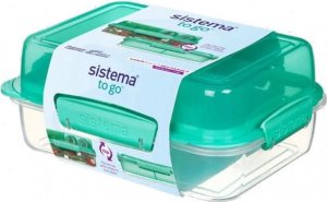 Sistema SISTEMA Pojemnik Lunch Stack To Go 1.8L turkusowy jeden rozmiar 1