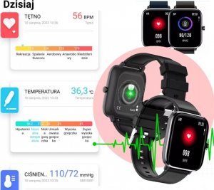 Smartwatch Rubicon SMARTWATCH DAMSKI Rubicon RNCE79 - WYKONYWANIE POŁĄCZEŃ, TERMOMETR (sr026a) 12