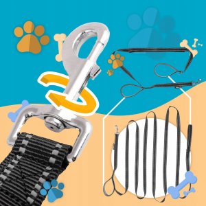 Wobell Smycz Linka Taśma Treningowa Długa dla Psa Mocna 5M odblaskowa 12