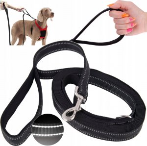 Wobell Smycz Linka Taśma Treningowa Długa dla Psa Mocna 5M odblaskowa 5