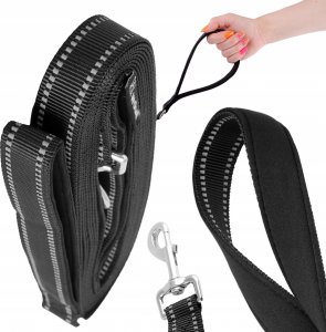 Wobell Smycz Linka Taśma Treningowa Długa dla Psa Mocna 5M odblaskowa 6