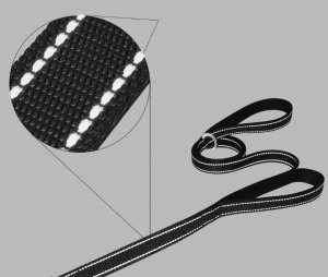 Wobell Smycz Linka Taśma Treningowa Długa dla Psa Mocna 5M odblaskowa 9