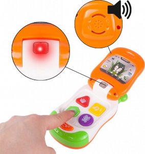 Telefon komórkowy MalPlay Telefon Interaktywny Muzyczny Komórka Dla Malucha 3