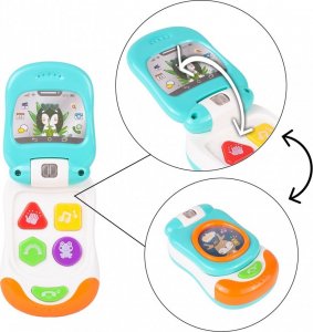 Telefon komórkowy MalPlay Telefon Interaktywny Muzyczny Komórka Dla Malucha 8