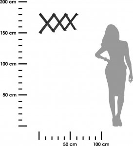 H&S Decoration ŚCIENNY WIESZAK NA UBRANIA 9 HACZYKÓW Składany 3