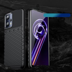 Hurtel Thunder Case elastyczne pancerne etui pokrowiec Realme 9 Pro czarny 2