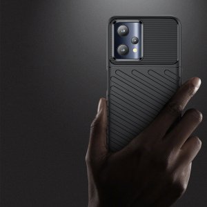 Hurtel Thunder Case elastyczne pancerne etui pokrowiec Realme 9 Pro czarny 3