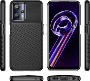 Hurtel Thunder Case elastyczne pancerne etui pokrowiec Realme 9 Pro czarny 8