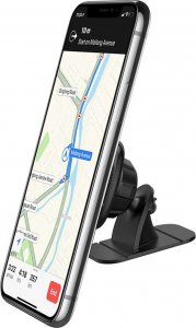 4kom.pl Uchwyt samochodowy Uniwersalny magnetyczny do telefonu na deskę kokpit Black 2