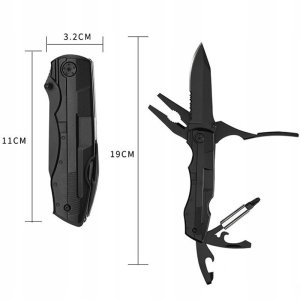 Dexxer Uniwersalne narzędzie wielofunkcyjne Multitool 21 w 1 (Czarne) uniwersalny 11