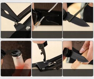 Dexxer Uniwersalne narzędzie wielofunkcyjne Multitool 21 w 1 (Czarne) uniwersalny 5