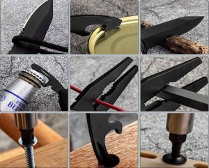 Dexxer Uniwersalne narzędzie wielofunkcyjne Multitool 21 w 1 (Czarne) uniwersalny 10