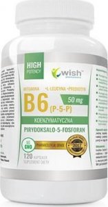 Wish Pharmaceutical WISH Pharmaceutical Vitamin B6 (P-5-P) 50mg + Inulin - 120caps 1