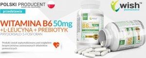 Wish Pharmaceutical WISH Pharmaceutical Vitamin B6 (P-5-P) 50mg + Inulin - 120caps 2