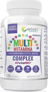 Wish Pharmaceutical WISH Pharmaceutical Multivitamin Complex + Prebiotyk - 120caps. 1