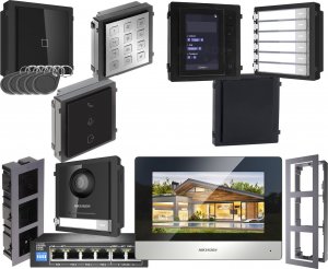 Hikvision Wideodomofon trzymodułowy po skrętce PoE DS-KD8003-IME1 do konfiguracji HIKVISION 3