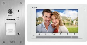 Eura Wideodomofon EURA VDP-61A5/P WHITE 2EASY - jednorodzinny, LCD 7'', biały, RFID, podtynkowy 1