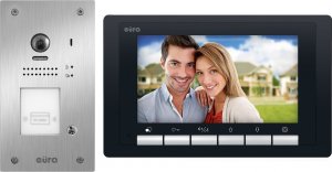 Eura Wideodomofon EURA VDP-61A5/P BLACK 2EASY - jednorodzinny, LCD 7'', biały, RFID, podtynkowy 1