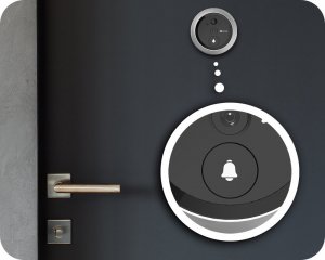 Ezviz Wizjer elektroniczny do drzwi EZVIZ CS-DP2 z dotykowym ekranem 16