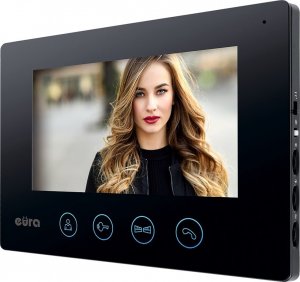 Eura Wideodomofon EURA VDP-90A3 DELTA+ czarny 7'', full hd, WiFi ,2 wejścia, szyfrator, czytnik zbliżeniowy, ahd, tuya 6