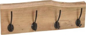 H&S Decoration Wieszak ścienny na ubrania drewniany industrialny 2