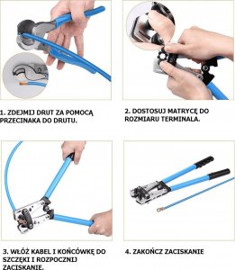 LP Zaciskarka dużych zakończeń kablowych 60 el. E6080 7