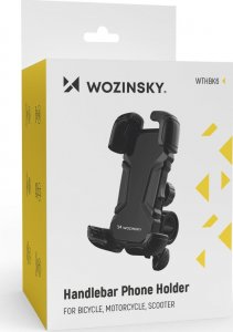 Wozinsky Wozinsky mocny uchwyt na telefon na kierownicę roweru, motocykla, hulajnogi czarny (WBHBK6) 5