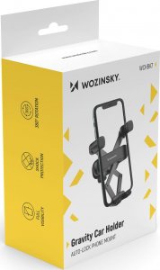 Wozinsky Wozinsky uchwyt grawitacyjny na telefon na kratkę w samochodzie czarny (WCHBK7) 5