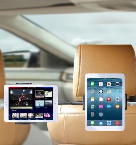 Wozinsky Wozinsky podwójny uchwyt na telefon do samochodu na zagłówek czarny (WTHBK1) 3