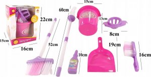 LUXMA ZESTAW DO SPRZĄTANIA DLA DZIECI WIADERKO MOP 667E 11