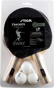 Stiga Zestaw rakietek do ping ponga Stiga Sway 2 rakietki 3 piłki 1