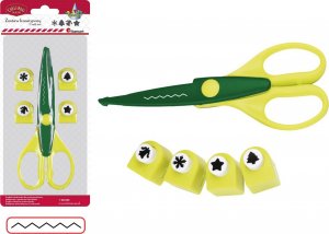 Titanum Zestaw nożyczki i 4 dziurkacze dekoracyjne Boże Narodzenie 2