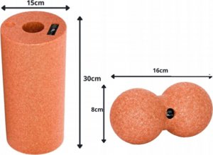 fit.me ZESTAW DO MASAŻU WAŁEK EPP ROLLER DUŻY + DUOBALL FIT.ME 5