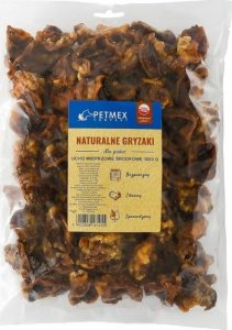 Petmex Gryzak dla psów PETMEX Ucho wieprzowe środkowe 1000g 1