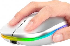 Aptel BEZPRZEWODOWA MYSZ OPTYCZNA myszka z podświetleniem LED RGB AK211C 4