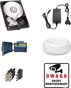 Keeyo 5MPx Zestaw do monitoringu Keeyo H265+ IR 60m 3x Kamera 3