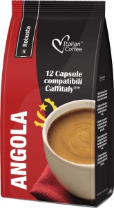 Italian Coffee Angola - 100% Robusta kapsułki do Tchibo Cafissimo - 12 kapsułek 1