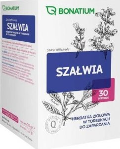 Medicinae Bonatium Szałwia Herbatka ziołowa, 30 saszetek - Długi termin ważności! 1