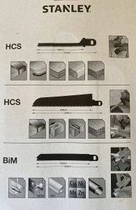 Stanley Brzeszczoty do pil.Scorpion HCS/BiM dr/stal 3szt,C 2