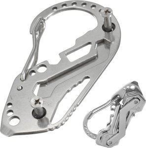 Brelok do kluczy karabińczyk survival multitool 1