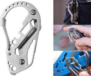 Brelok do kluczy karabińczyk survival multitool 6