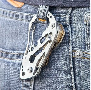 Brelok do kluczy karabińczyk survival multitool 8