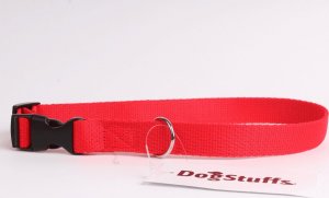 DogStuffs DogStuffs Obroża z plastikową klamrą 20mm/30-55cm czerwona 1