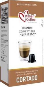 Italian Coffee Caff Macchiato Cortado kapsułki do Nespresso - 10 kapsułek 1