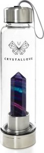 Crystallove Crystallove Butelka z kryształem Fluorytem Tęczowym 1
