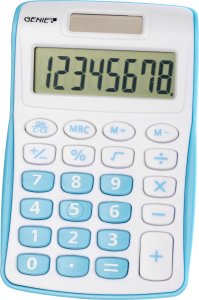 Kalkulator Genie GENIE Taschenrechner 120 B 8-stellig blau 1