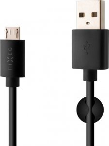 Kabel USB Fixed Fixed datový a nabíjecí kabel, USB-A -> micro USB, 20 W, délka 2 m, černá 1