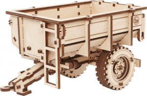 EcoWoodArt EWA Drewniane Puzzle 3D - Przyczepa Do Traktora 1