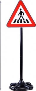 Duże Znaki drogowe 83cm Zestaw nauka jazdy ZA3733 2